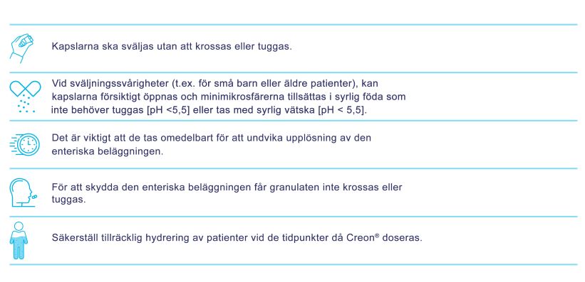 Effektiv dosering och administrering av Creon