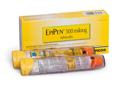 EpiPen® förpackning med två pennor