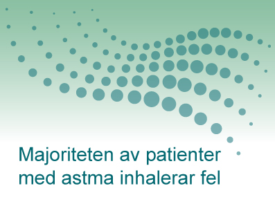 Majoriteten av patienter med astma inhalerar fel 
